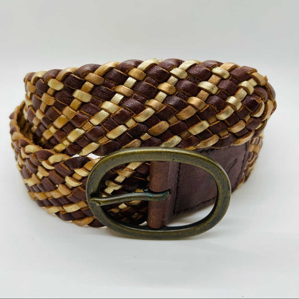 American Eagle Leather Adjustable Braided Belt - image 4